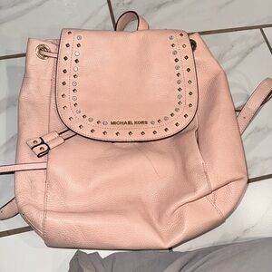 Michael Kors Blush Pink Studded Backpack